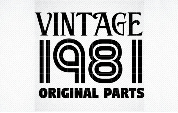 Vintage 1981 Original Parts Birthday SVG Review